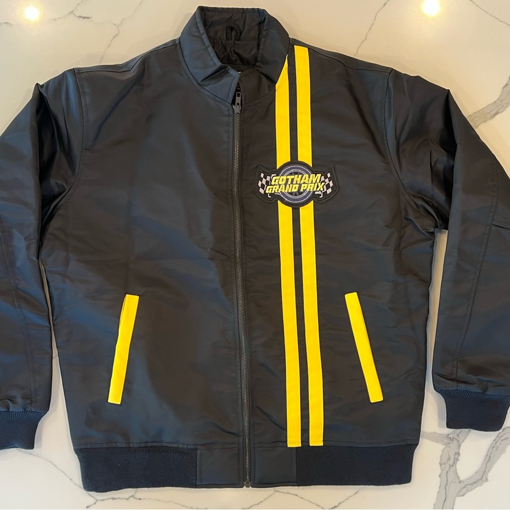 Limited Ed. Batwheels Gotham Grand Prix Black Jacket with Yellow Racing Stripes